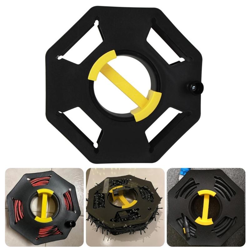 Портативные ручные органайзеры для кабельных катушек, легкие катушки для хранения проводов, диски для намотки лески, роликовые тарелки для лески