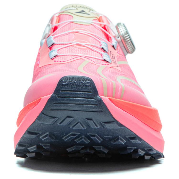 Кроссовки Li Ning Lu Pro с удобной посадкой, амортизацией, прочные, с низким верхом, для бега по пересеченной местности, мужские кроссовки розового цвета ARNU001-6