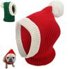 Dog Winter Hat Red Pet Christmas Winter Warm Knitted Hat for Small and Medium Dogs Puppy Cats
