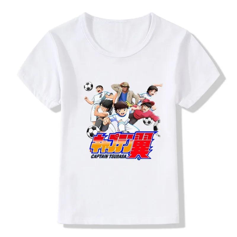 Anime Captain Tsubasa Le Petit Footballer Print Cartoon T-shirts Summer Kids T shirt Girls Boys Clothes Children Tops,HKP2309