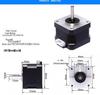 42BYGH34 NEMA17 2-фазный 4-проводной шаговый двигатель для гравировки и 3D-печати.