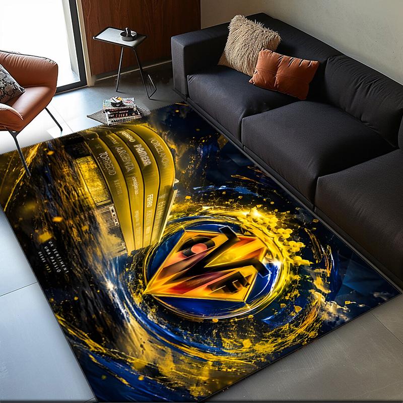 1PC rug Club Vill-arreal Crest Design Carpet, Chair Rug,Area Rug for Office Bedroom living rooms bedroom, Doormat decor Christmas fan gifts
