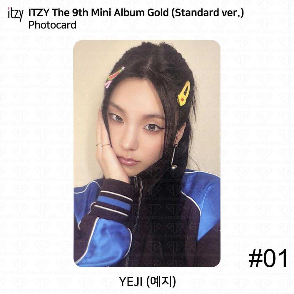 ITZY 9-й мини-альбом gold standard ver официальная фотокарточка открытка постер kpop