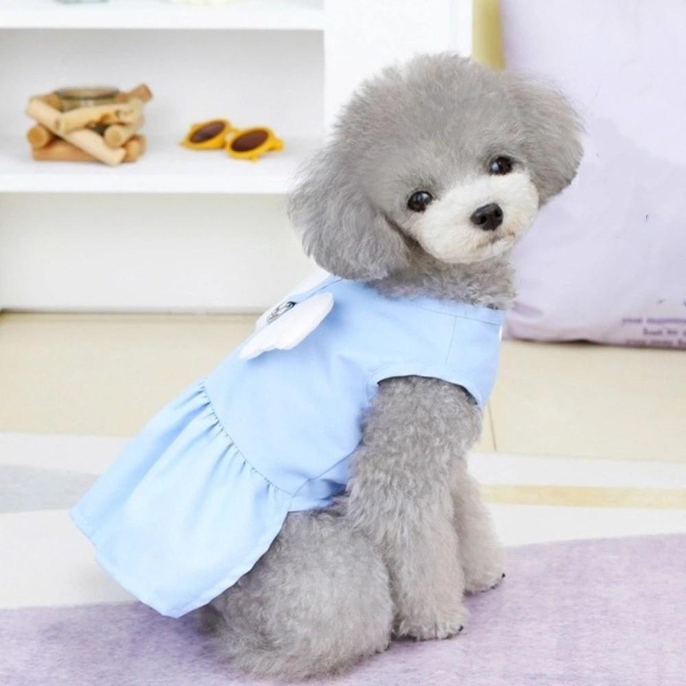 Adorable Cat Traction Skirt Breathable Puppy Princess Dress Cat Vest Harness Pet Supplies
