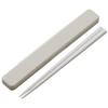 Chopsticks Chopsticks Box Set 18cm Antibacterial Dull Gray Made In Japan ABC3AG-A
