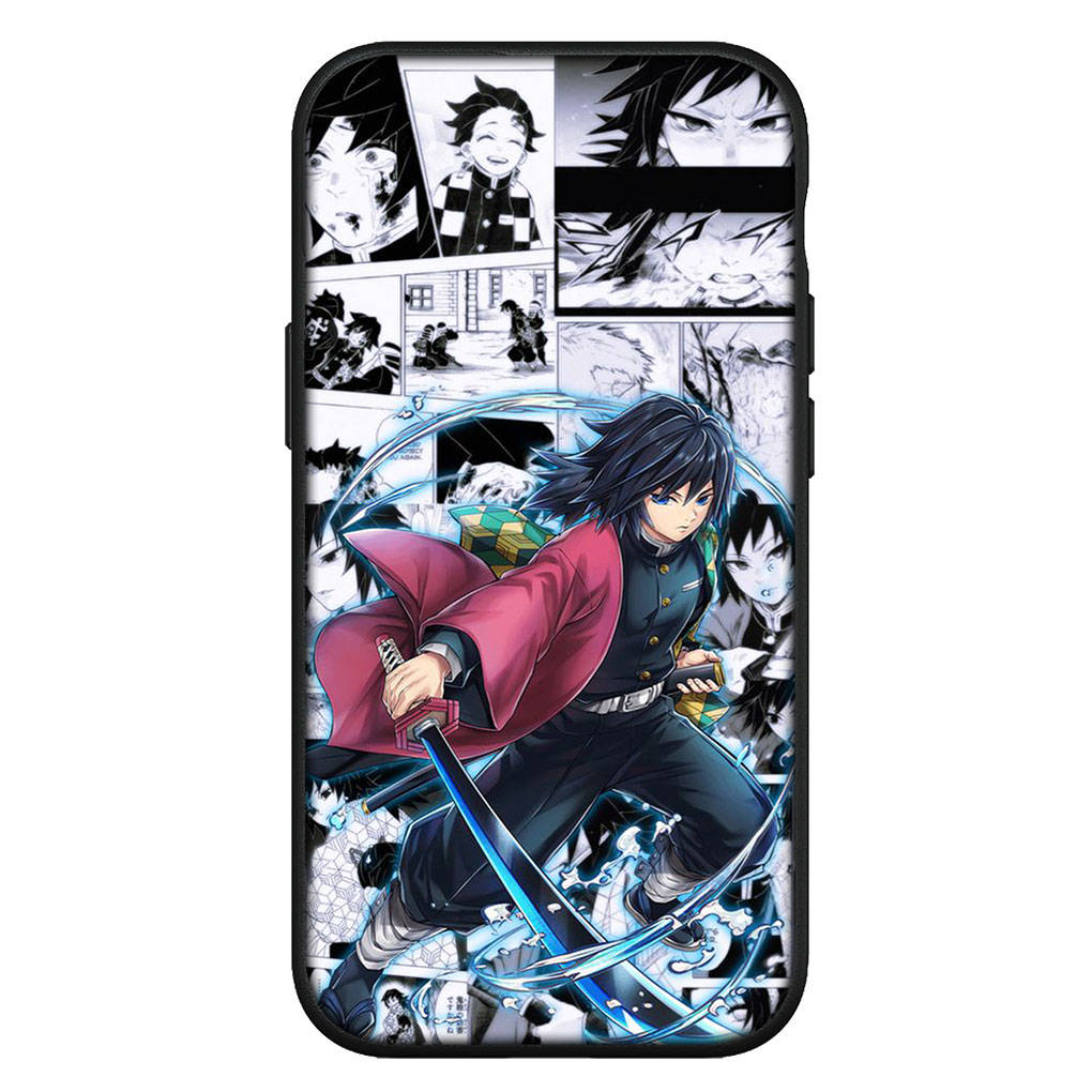 Чехол для iPhone 16 15 Xiaomi Redmi Note 14 13 12 11 Pro Max X 8 16e Samsung Galaxy S25 S24 S23 Moto OPPO Huawei Kyoujurou Demon Slayer Tanjirou Nezuko