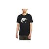 Air Big Logo Print Sports Crew Neck Short Sleeve T-Shirt Men Tops Black DD3352-010