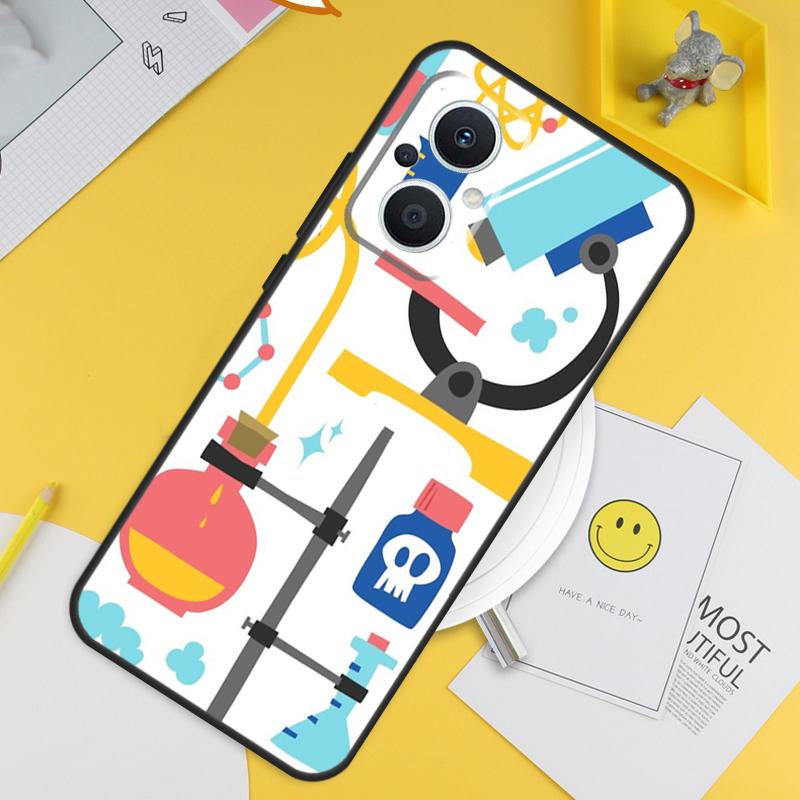 Винтажная химическая лаборатория Для OPPO Reno 8T 11F 12F 13F 14F 7 8 Lite 10 11 12 13 14 Pro OPPO Find X9 X8 X5 X6 Pro Чехол