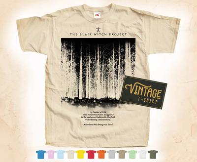 Черный принт BLAIR WITCH vol.1 Футболка ТИШКА Винтажный плакат 12 цветов S-5XL