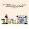 Vedistry Kofol Chewable Tablets Sugar-Free Ayurvedic Throat Relief Fast-Acting Soothing 60 Tablets X Pack of 5