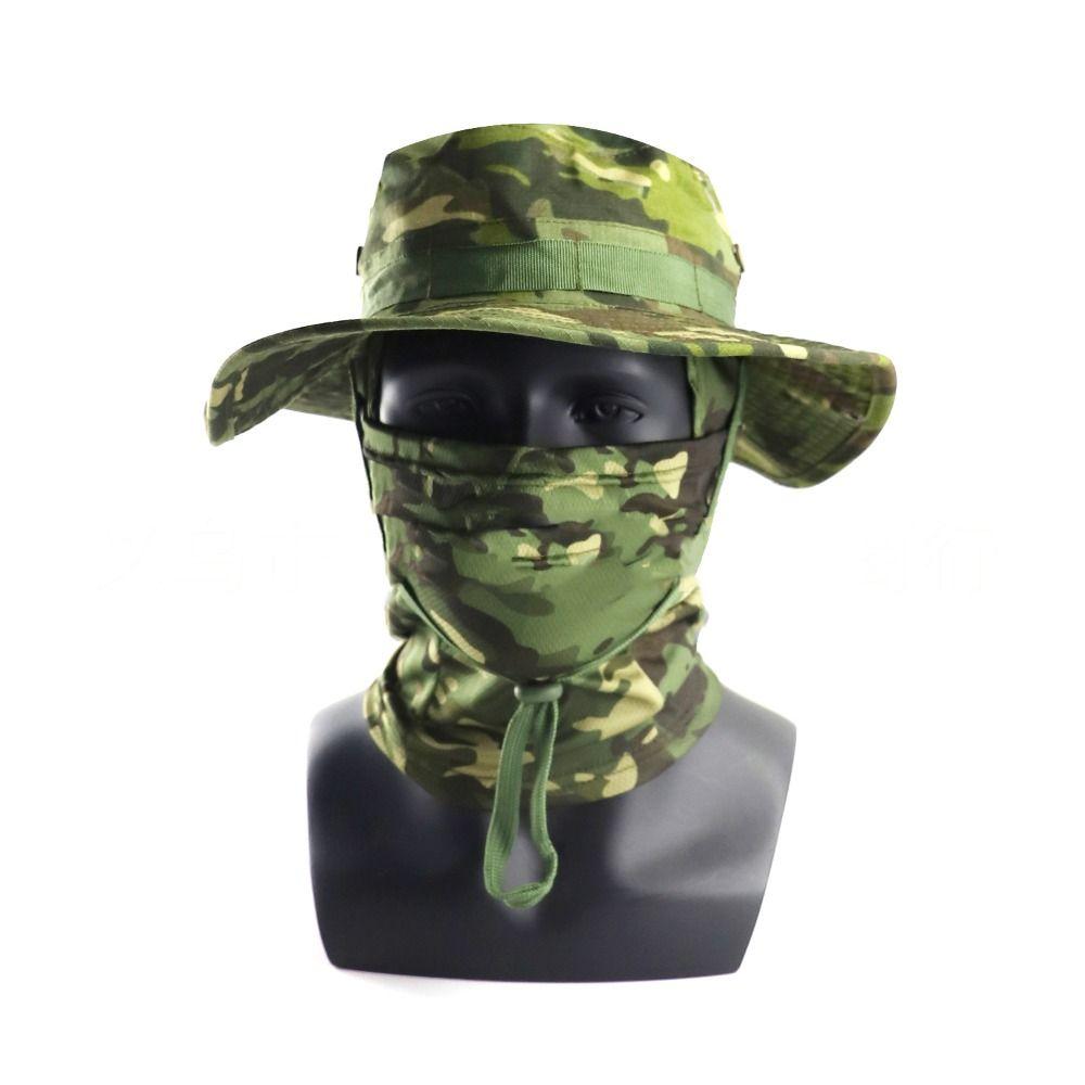 Sunscreen Balaclava Boonie Hat Wide Brim Sun Hat Durable Fishing Cap Full Face Mask Set Climbing
