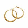 Minimalist Gold Tone Earrings Women Geometric Studs Hoops With Rhinestone Accents Stainless Steel Post Zinc Alloy