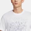Nike Футболки мужские белые с круглым вырезом умеренного прямого кроя FV8433-100