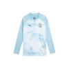 Толстовка с длинными рукавами Manchester City Prematch, мужские топы, серебристо-серый, озерно-синий 774371-01