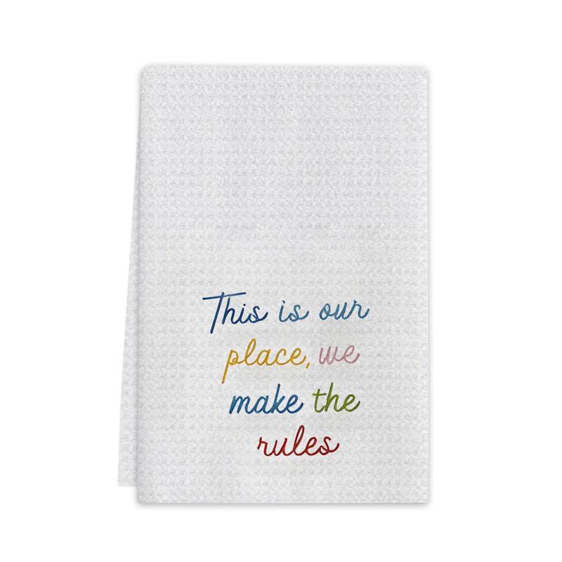 Microfiber Kitchen Towel Dishcloth Cleaning Cloth Washing Dishes Countertop Wiping Non Scratch Absorbent Multi Use Household Utility