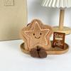 Kawaii Stars Cookies Plush Keychain Cute Stuffed Doll Keyring Car Key Holder Lovely Bag Pendant Decoration Couple Gifts