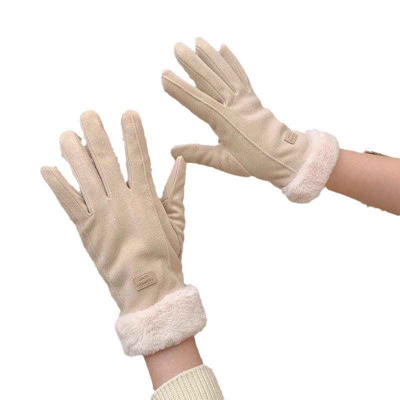 Женские зимние перчатки из немецкого бархата для активного отдыха с сенсорным экраном. Идеально подходит для верховой езды, сохранения тепла и создания привлекательного образа.