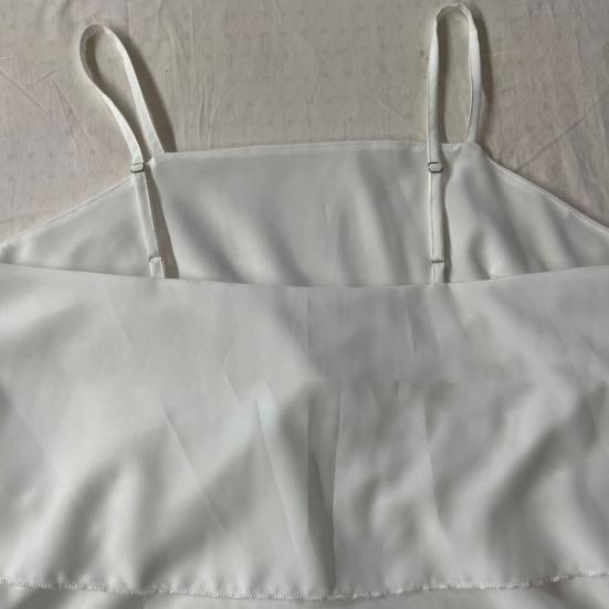 Женское летнее мини-платье-торт на тонких бретельках с оборками, многоярусное платье А-силуэта без рукавов, свободное платье-сарафан для клубной вечеринки в отпуске