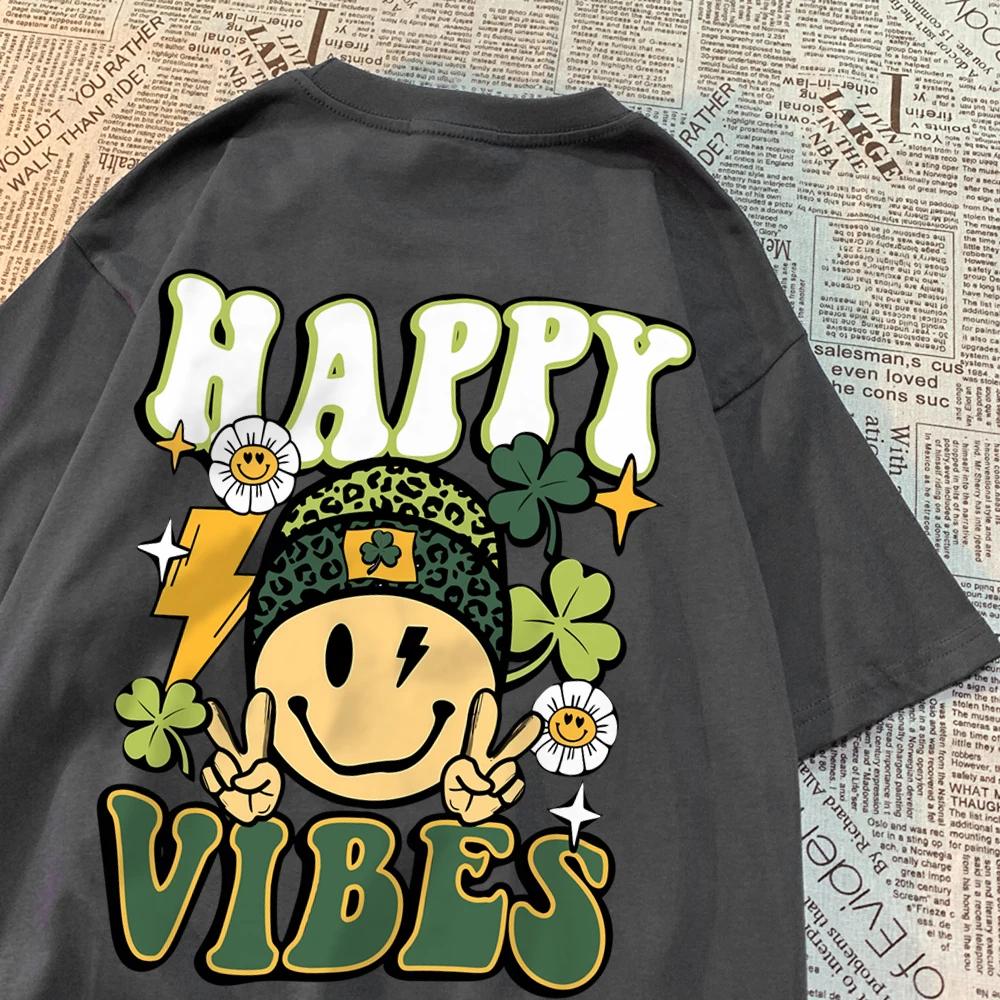 Позитивные эмоции нужно поддерживать ежедневно Мужская футболка Летняя футболка с круглым вырезом Одежда Летняя Хлопковая Дышащая Футболка С круглым вырезом Свободные Топы