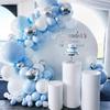 Guirlande de Ballon - Non spécifié - 120 pcs - Bleu Blanc Argenté - Décoration Fête - Anniversaire Noël