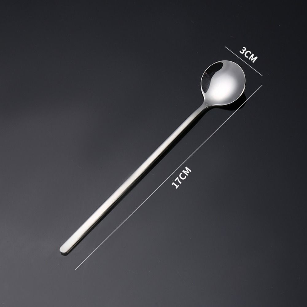 Juice Tea Spoons Coffee Spoon Ice Cream Scoop Long Handle Tea Dessert Spoon Stainless Steel Tableware Stirring Spoon