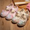 Детская обувь для девочек в китайском национальном стиле, повседневная вышивка принцессы, обувь ханьфу, модная, милая, детская, тканевая обувь для выступлений
