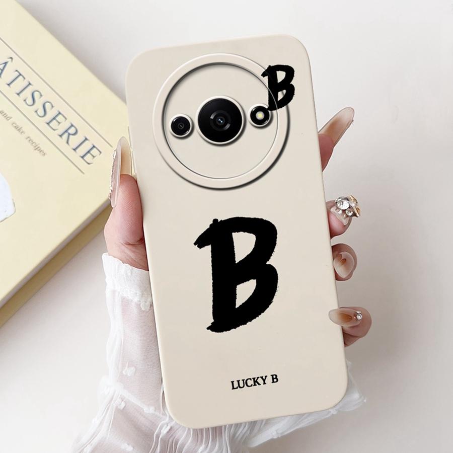 Для Xiaomi Redmi A3 Задняя крышка Популярный Защита с буквами Мягкий силикон Чехлы для телефона Для RedmiA3 A 3 4G Xiaomi Poco C61 Funda