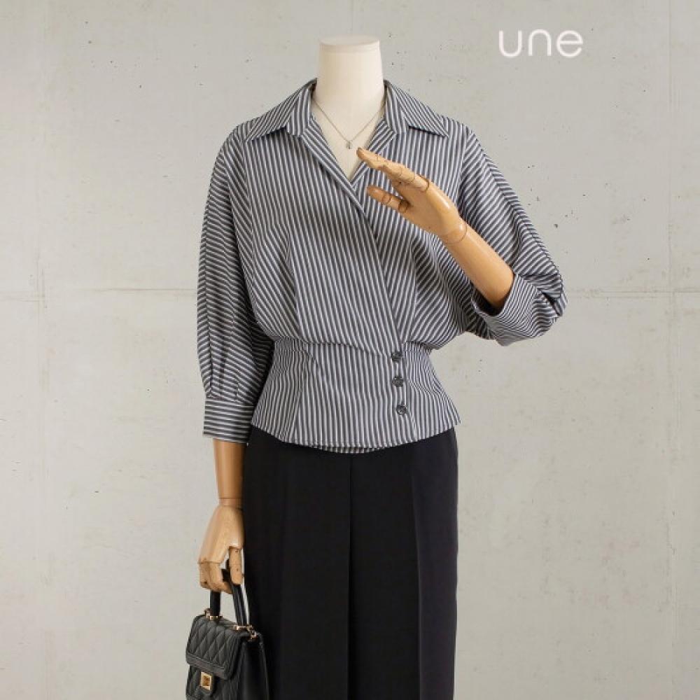 Win Modern Pattern Dolman Wrap Blouse