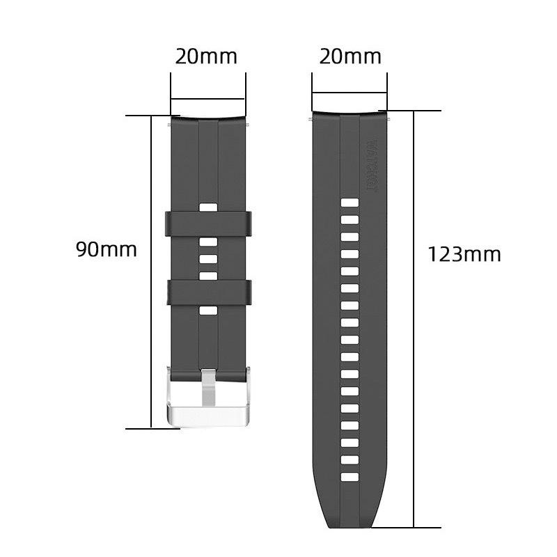 Спортивный силиконовый ремешок Huawei GT2 для часов GT2/Honor GT