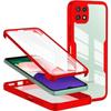 Case - BOOLING - for Samsung A22 5G - Red - 360° Protection - Reinforced Edge - Rigid