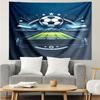 Soccer Print Tapestry, Backdrop, Easy Setup, Ideal for Bedroom, Office & Living Room, with Aesthetic Wall Hanging Decor.