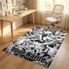 Personalized Crystal Velvet Carpet,Chainsaw Man Custom Printed Name, Plush Area Rug For Home Indoor Decor