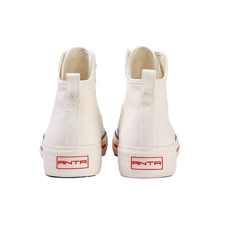 Anta Кроссовки Lifestyle Series Casual Wear Durable Non-Slip High-Top Skate Shoes Women Sneakers Ivory-White 122118665-1