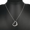TIFFANY&Co. Open heart Necklace Elsa Peretti Silver925 9.8g Women Used