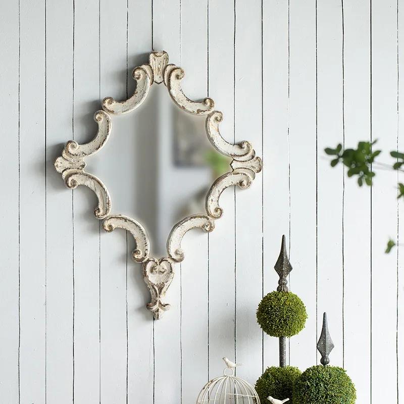 Современный дизайн настенное зеркало подвесное для гостиной квадратное макраме скандинавские зеркала ретро свадебное декоративное украшение Spiegel для дома