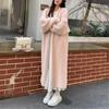 Long Over-the-knee Sweater Cardigan Women Autumn and Winter Lazy Style Loose Thick Sweater Coat Women