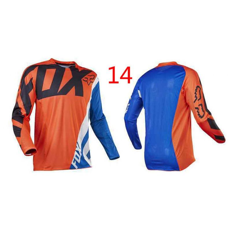 FOX Motocross Riding Shirt Long Sleeve Quick Dry Breathable Jersey Off-Road Motorcycle Cycling Use