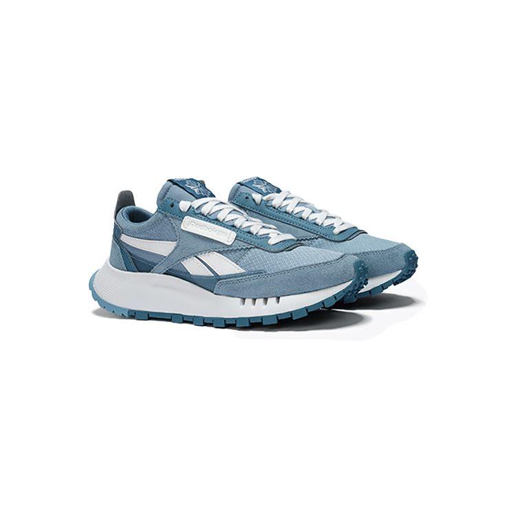 Reebok Cl Legacy W Comfortable Versatile Fabric Synthetic Leather Low-Top Lifestyle Casual Shoes Unisex Sneaker Blue 100222158