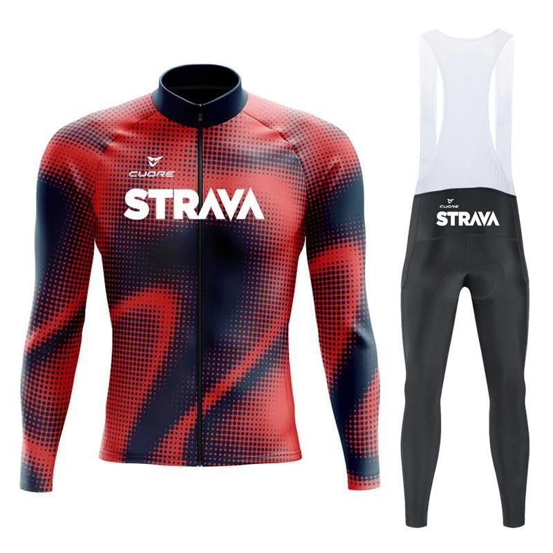 Men Women Cycling Jersey Set Long Sleeve Quick Dry Bike Apparel Road Outdoor Riding