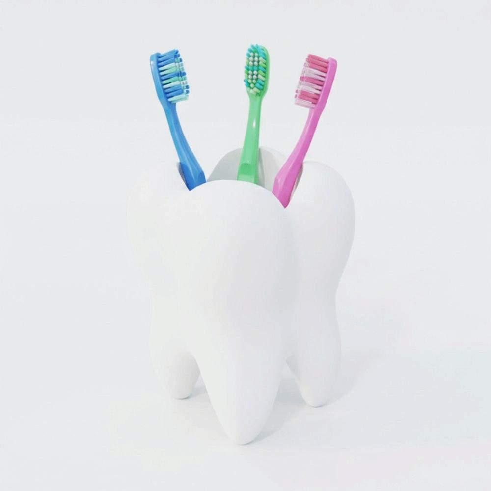 Creative 3D Printing Toothbrush Holder Multi-functional Toothbrush Rack  Gift for Dentist