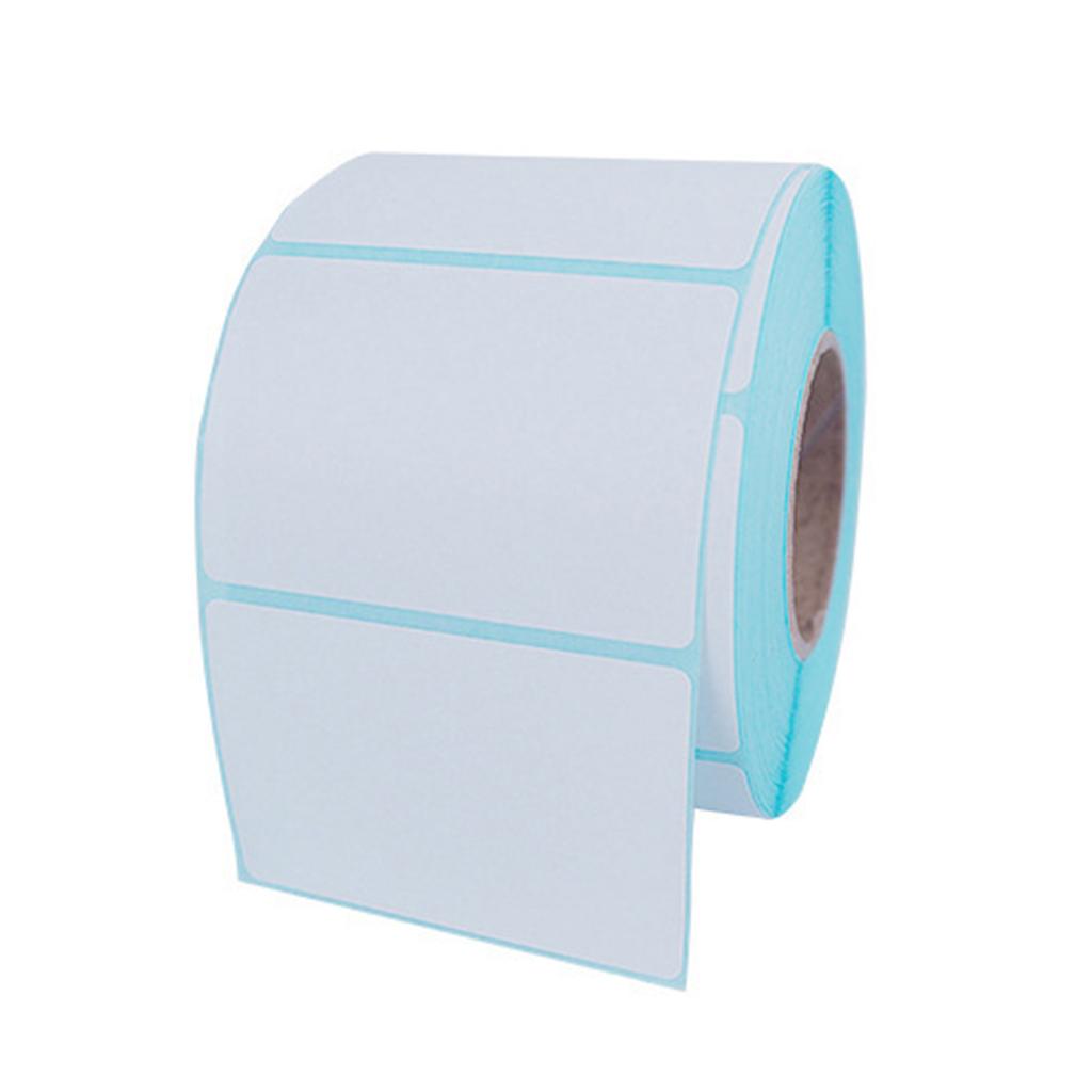 800 Counts Adhesive Thermal Label Water Resistant Adhesive White Sticker Blank Address Labels For Shipping Packaging