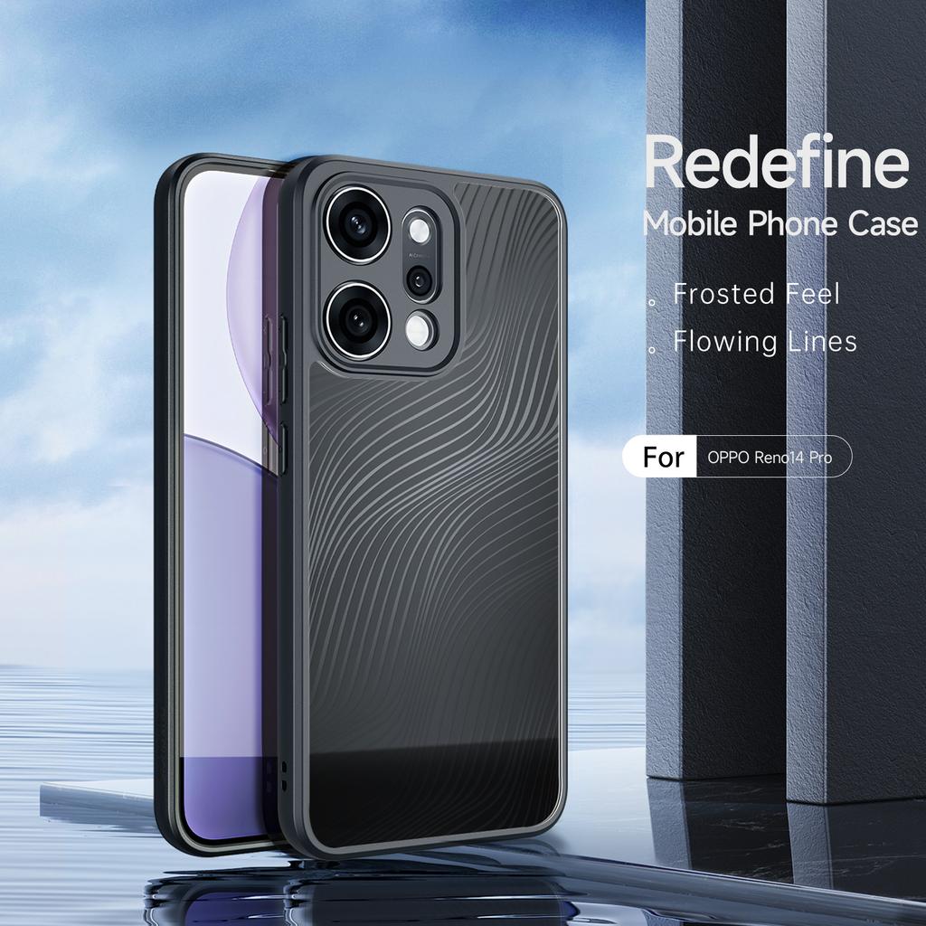 Для Oppo Reno14 Pro 5G (Глобальный) Чехол DUX DUCIS Серии Aimo TPU+PC Матовый Ударопрочный Чехол для Телефона (Сертификация REACH)