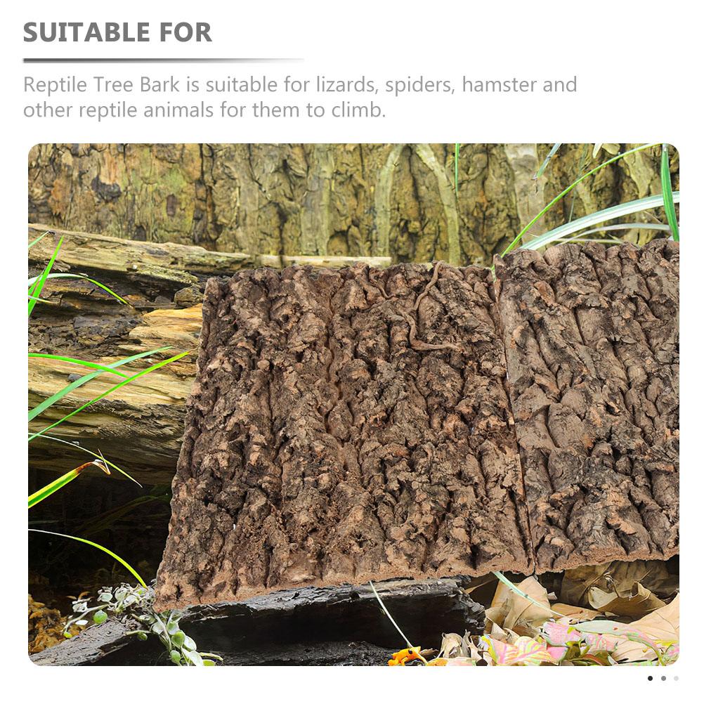 3 шт. Кора рептилий Подстилка для черепах Пробка для рептилий Принадлежности Террариум Ландшафтный дизайн Украшение дерева Платформа для лазания змей
