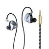 KEYSION Внутриканальные Hi-Fi наушники 1DD+1 Knowles BA гибридный драйвер IEM проводные наушники со съемным 0,78 мм 2-контактным 3,5 мм OFC посеребренным кабелем