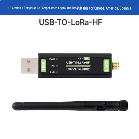 USB-модуль LoRa-трансивера SX1262, беспроводной, многодиапазонный, дальнего действия