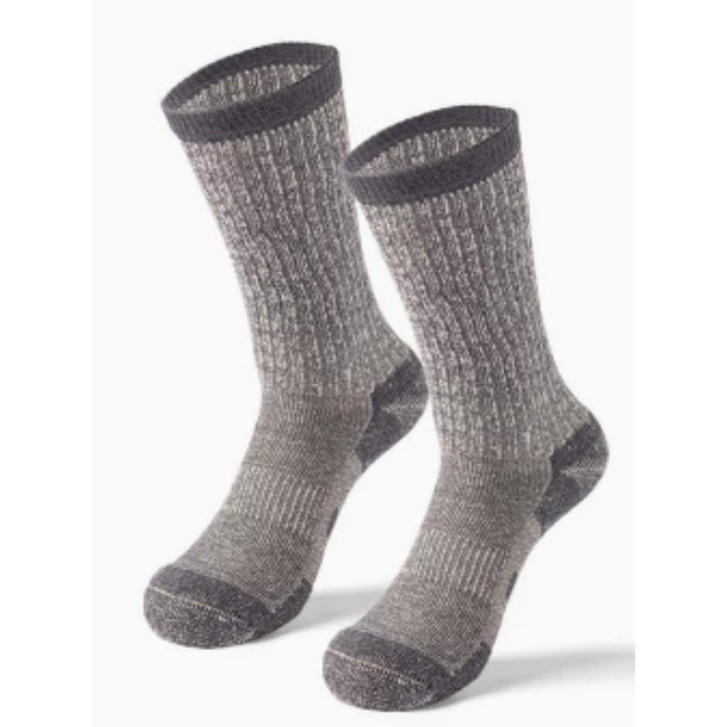 Носки из шерсти мериноса средней длины, толстые, махровые, термо, теплые, противоскользящие, антибактериальные, для активного отдыха, мужчин, женщин, лыжного спорта, альпинизма