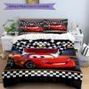 Cars Adventure Print 3Pcs Bedding Setduvet Cover With 2 Bedropillowcase Home Birthday Gift