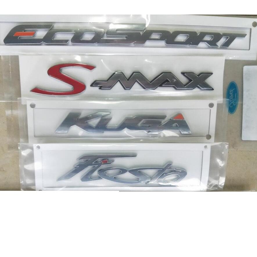 XXUI3 Chrome Trunk Letters for Ford EcoSport S-MAX C-MAX KUGA Fiesta ESCORT EDGE TITANIUM Emblem ECOBOOST 4WD Emblems Badges