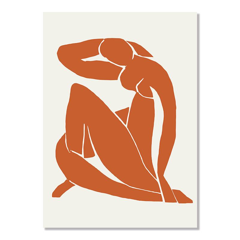 Абстрактная геометрия, кривая постер, Матисс, холст, живопись, красочные стильные постеры и принты, настенное искусство для гостиной, домашний декор