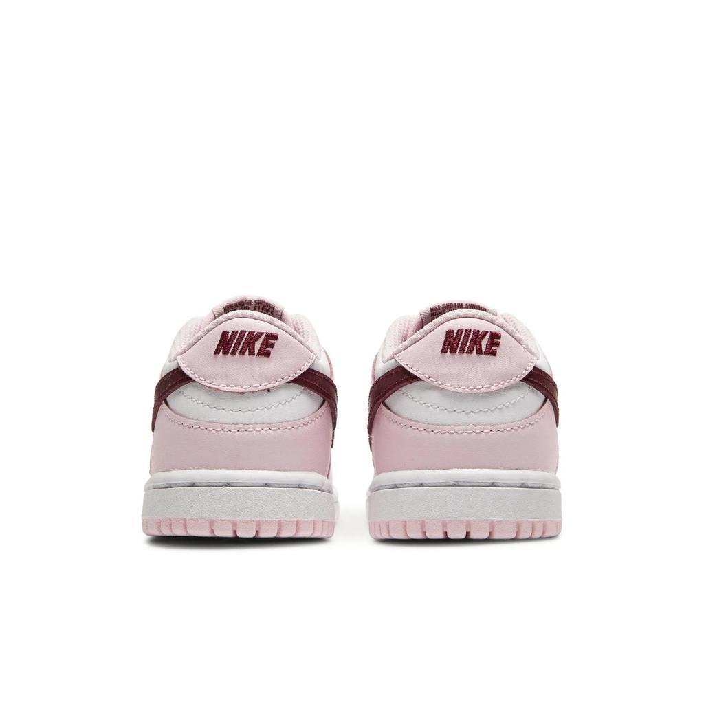 Nike Dunk Low PreSchool 'Valentine's Day' (Unisex) Pink Foam / Dark Beetroot / White Kids' Skateboarding Shoes CW1588 601